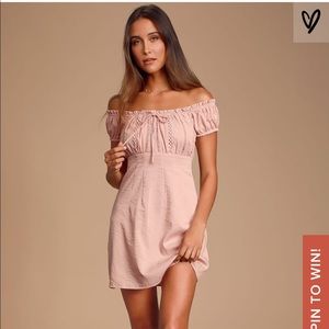 Lulu’s off the shoulder mini dress
